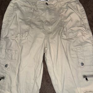 Fashion Nova Tan beige Cargo pants